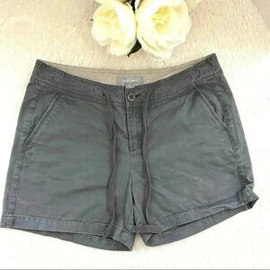 Gander Mountain Guide Series Gray Flat Front 100% Cotton Hiking Shorts Size 8